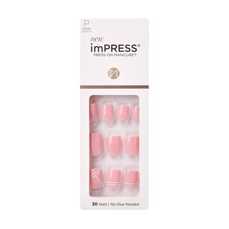 KISS imPRESS Petite Press-On Nails, Timeless Day, 30 Count