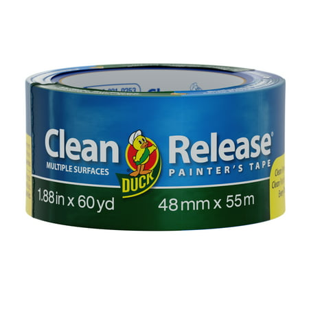 Duck Clean Release 1.88 in. x 60 yd. Blue Painter's Tape, Blue, 1.88 Inches x 60 Yards