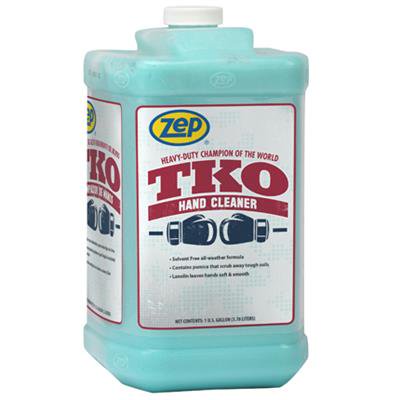 Zep Heavy-Duty TKO Hand Cleaner 128 oz. (Case of 4) Pump Included - The GO-to Cleaner for Pros That Actually Works!, 128 oz