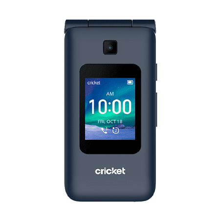 Cricket Wireless Debut Flip, 4GB, Navy Blue - Prepaid SmartFlip Phone