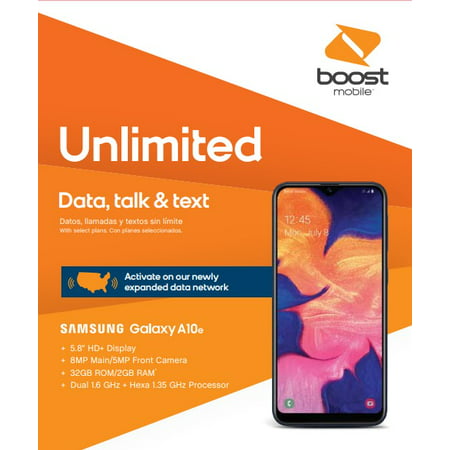 Boost Mobile Samsung A10E Cell Phone