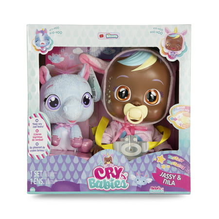 Cry Babies Fantasy Jassy and Nila Doll Playset, 3 Pieces