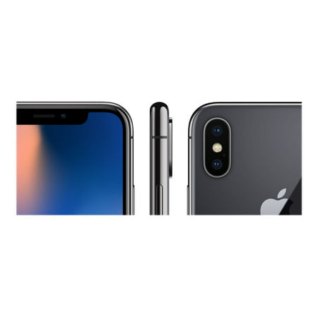 Apple iPhone X - Smartphone - 4G LTE Advanced - 64 GB - 5.8" - 2436 x 1125 pixels (458 ppi) - Super Retina HD - 2x rear cameras (2x front cameras) - T-Mobile - space gray