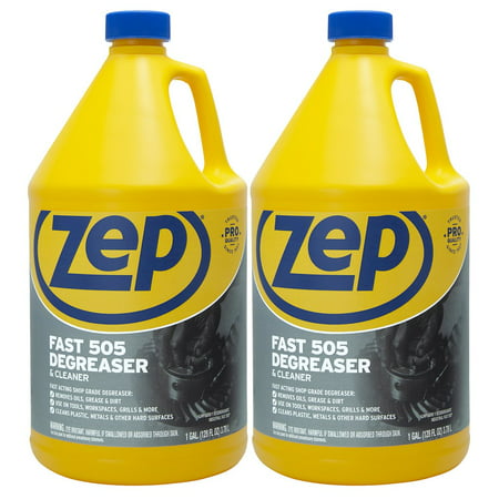 Zep Fast 505 Cleaner & Degreaser 1 Gallon ZU505128 (Case of 2), Pack of 2