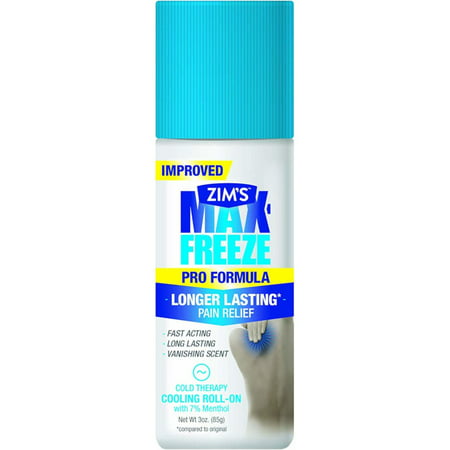 Zim's Max-Freeze Pain Relief Grease-less Roll-On Gel 3 Oz. Each