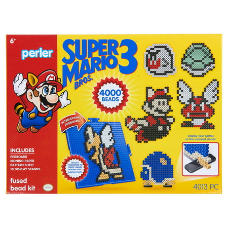 Perler Super Mario Bros. 3 Deluxe Fused Bead Kit, Ages 6 and up, 4013 Pieces