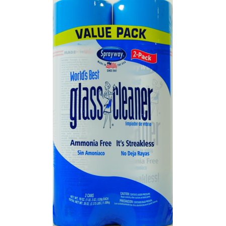 Item is Sprayway World's Best Glass Cleaner, 2 ct, 19 oz