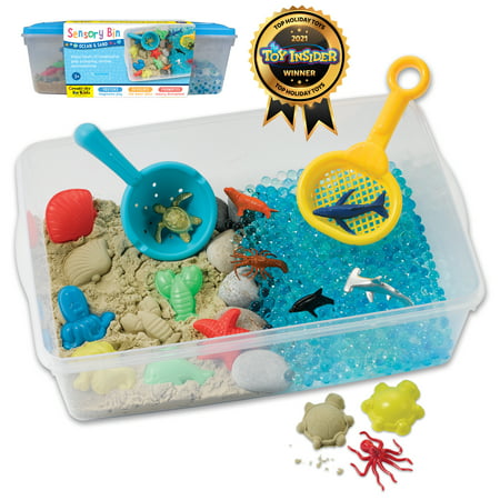 Creativity for Kids Sensory Bin Ocean and Sand- Child & Toddler Sensory Activity, Art & Craft Kits, Boys & Girls