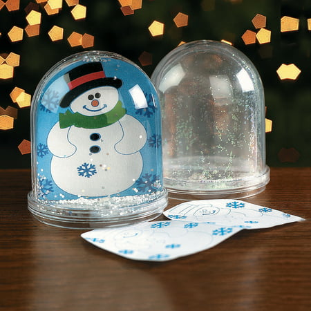 Color Your Own Snowman Snow Globes - Craft Kits - 6 Pieces