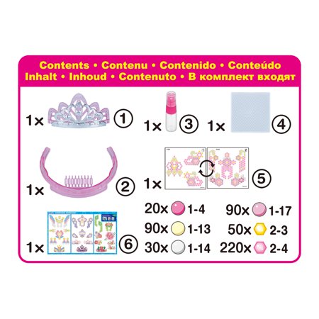 Aquabeads 3D Princess Tiara Set, Kids Crafts, Beads, Arts and Crafts, Complete Activity Kit for 4+