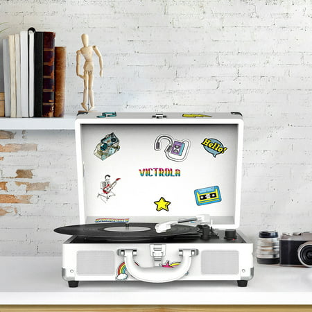 Victrola Journey+ Canvas Special Edition Bluetooth Suitcase Record Player