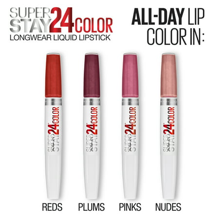 Maybelline Super Stay 24 2-Step Liquid Lipstick Makeup, Committed Coral, 1 kitCommitted Coral,