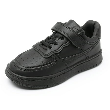 Apakowa Unisex-child Boys Girls Sports Casual Sneakers (Color : black, Size : 9 Toddler), Black, 9 Toddler