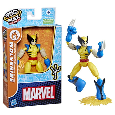 Marvel Avengers Bend and Flex Missions Wolverine Fire Mission Action Figure