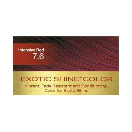 Creme of Nature Exotic Shine Color Intensive Red 7.6 Permanent Hair Color, 1 Application7.6 Intensive Red,