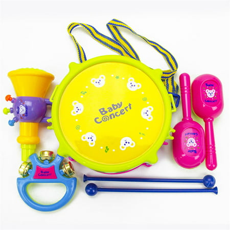 5Pcs/Set Baby Boy Girl Drum Musical Instruments Drum Set Children Toys