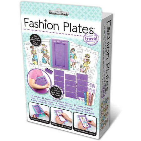 Fashion Plates Travel Art & Craft Kit (31 Pieces)