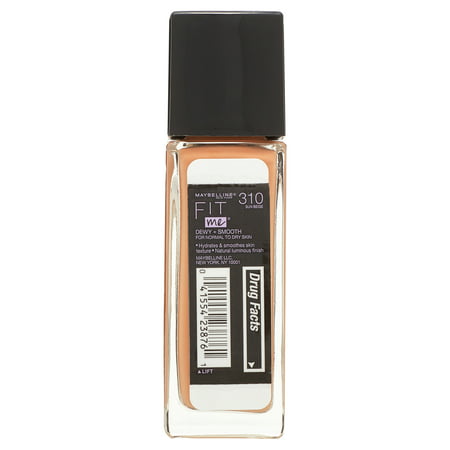 Maybelline Fit Me Dewy + Smooth Liquid Foundation Makeup with SPF 18, Sun Beige, 1 fl oz310 Sun Beige,