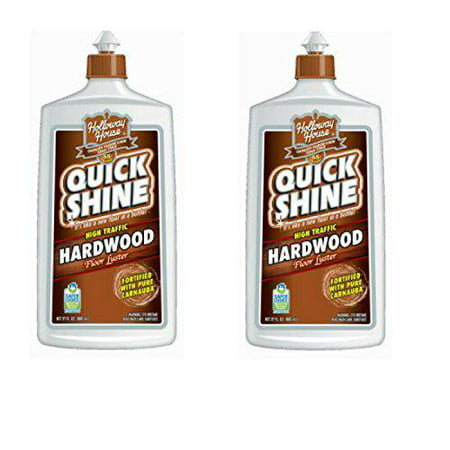 quick shine high traffic hardwood floor luster, 27 fl oz - 2 bottles