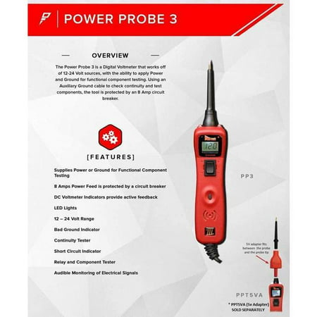 Power Probe III Circuit Tester (Red)