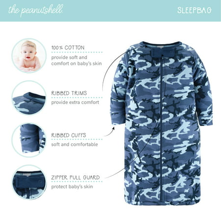 The Peanutshell Newborn Baby Shower Gift Set for Boys, Baby Layette Essentials, Navy, Grey