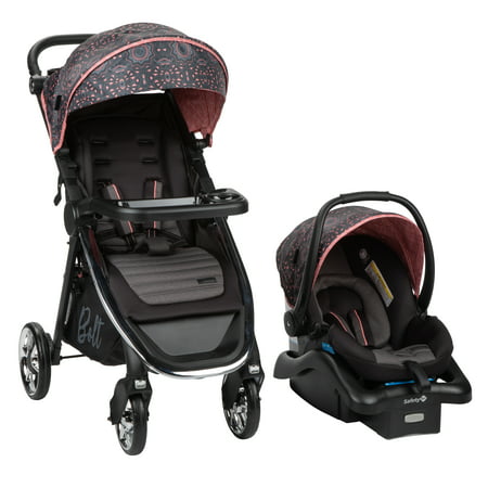 Monbebe Bolt Travel System Stroller and Infant Car Seat - Batik PinkBatik Pink,