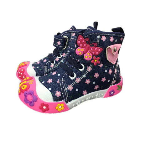 ENARI Baby Toddler Girl Shoes Size 5 Female Casual Dress Hight Top Sneakers