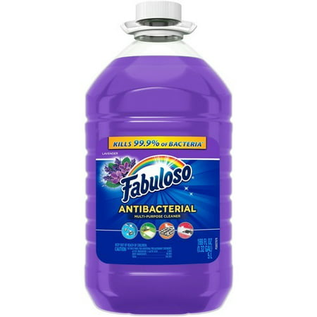Fabuloso Complete Antibacterial Cleaner Liquid - 169 fl oz (5.3 quart) - Lavender ScentBottle - 1 Each - Purple