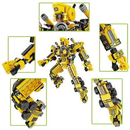 Daisy Transformers Themed Robot Bot with Engineering Vehicles Toys Set 573 Pieces