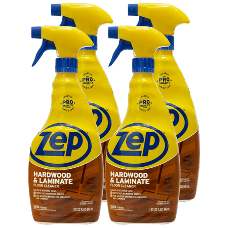 Zep Hardwood & Laminate Floor Cleaner 32 Ounce ZUHLF324 (Case of 4), Pack of 4