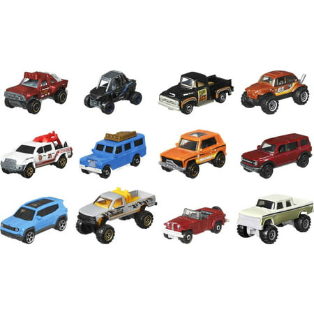 Matchbox Adventure Pack of 12 Toy Vehicles, Gift for Kids 3 Years & Up & Collectors