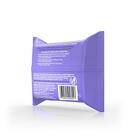 Neutrogena Night Calming Cleansing Makeup Remover Wipes, 25 ct