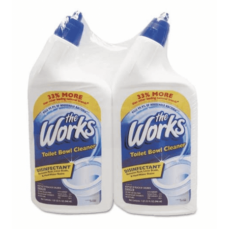 The Works Toilet Bowl Cleaner, 32 Ounce (2 Pack)