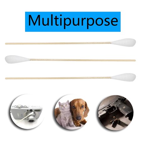 6 Inch Long Cotton Swabs 400pcs for Pets, Gun Cleaning or Makeup, Large Size Q tips