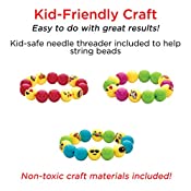 Creativity for Kids Emoji Bracelet - Beginner, Child Craft Kit for Boys and Girls