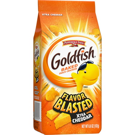 Goldfish Flavor Blasted Xtra Cheddar Crackers, 6.6 oz. Bag