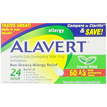 Alavert 24 Hour Orally Disintegrating Tablets Fresh Mint 60 Tablets