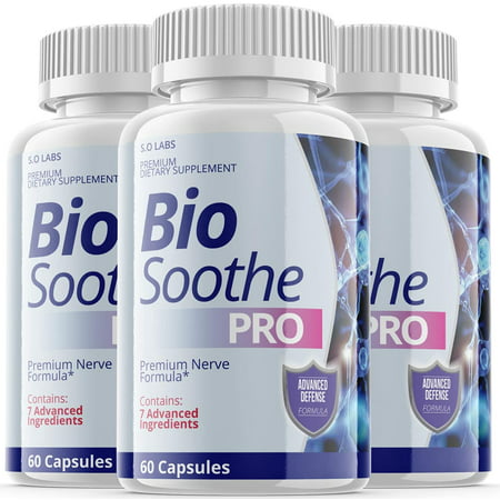 Biosoothe Pro - Neuropathy Treatment Pills for Nerve Pain Repair - 180 Capsules (3 Pack)