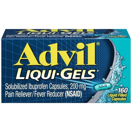 Advil Ibuprofen Liqui-gels, 200 mg, Pain Reliever / Fever Reducer 160 ct