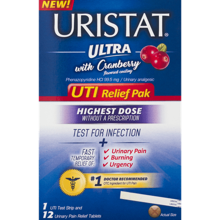 Uristat UTI Relief Pak with Cranberry, 12.0 CT