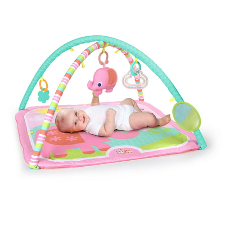 Fanciful Flowers Baby Activity Gym and Play Mat - Pink