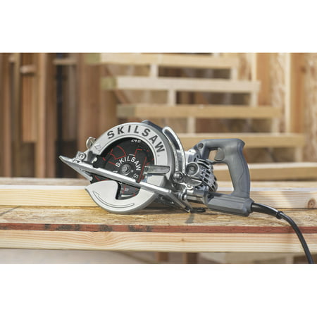 SKILSAW 15-Amp 7-1/4-Inch Aluminum Corded Worm Drive Circular Saw with SKILSAW Blade, SPT77W-01