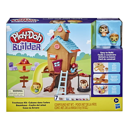 Play-Doh Builder Treehouse Kit, Includes 7 Cans of Play-Doh Modeling Compound