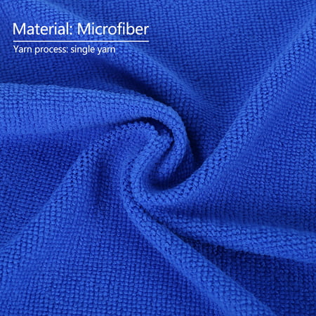 HOTBEST 5PCS Microfiber Cleaning Cloths Rags Towels Premium Microfiber Disc Cloth Multifunctional Cleaning Rags Microfiber Cleaning Cloth for Kitchen, Household & Car Cleaning, Blue, 40*40cm