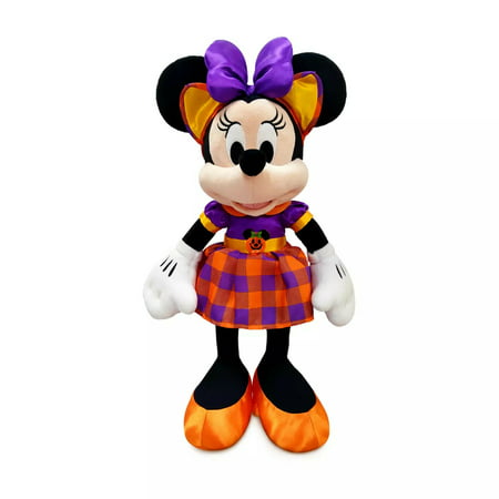 Disney Store Minnie Mouse Halloween Plaid Costume Outfit Plush Stuffed Toy Doll