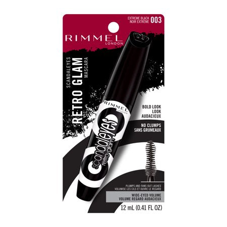 Rimmel London Scandal'Eyes Retro Glam Mascara, Extreme Black, 0.41 ozExtreme Black,