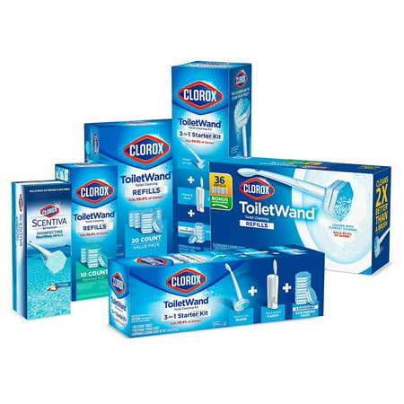 Clorox ToiletWand Disinfecting Refills, Disposable Wand Heads