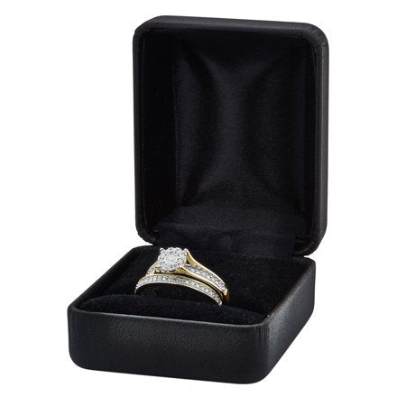Forever Bride 1/3 Carat Diamond Composite Bridal Ring Set in 10K Yellow Gold (I-J, I2-I3)