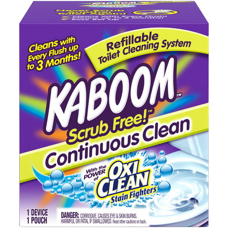 Kaboom Scrub Free! Continuous Clean Toilet Cleaning 1CT System