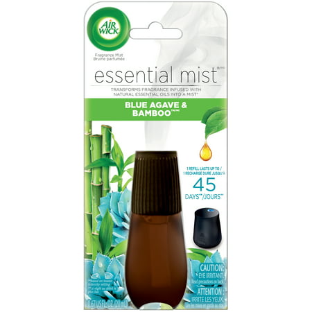 Air Wick Essential Mist Refill, 1 ct, Blue Agave and Bamboo, Essential Oils Diffuser, Air Freshener